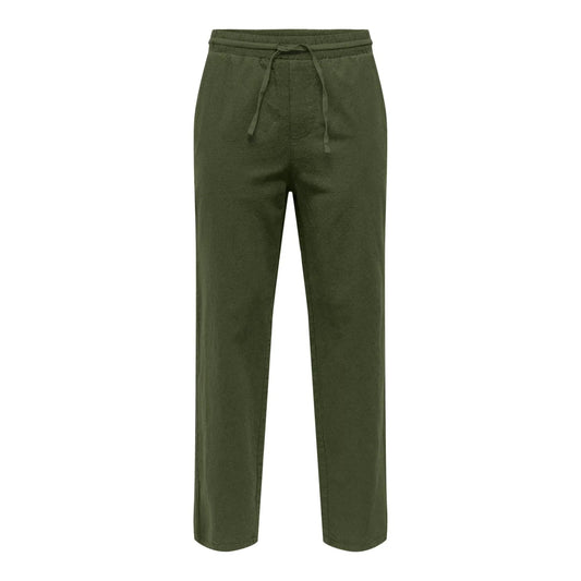 Pantalon Only & Sons Onssinus Loose 8267 Lin Olive Night