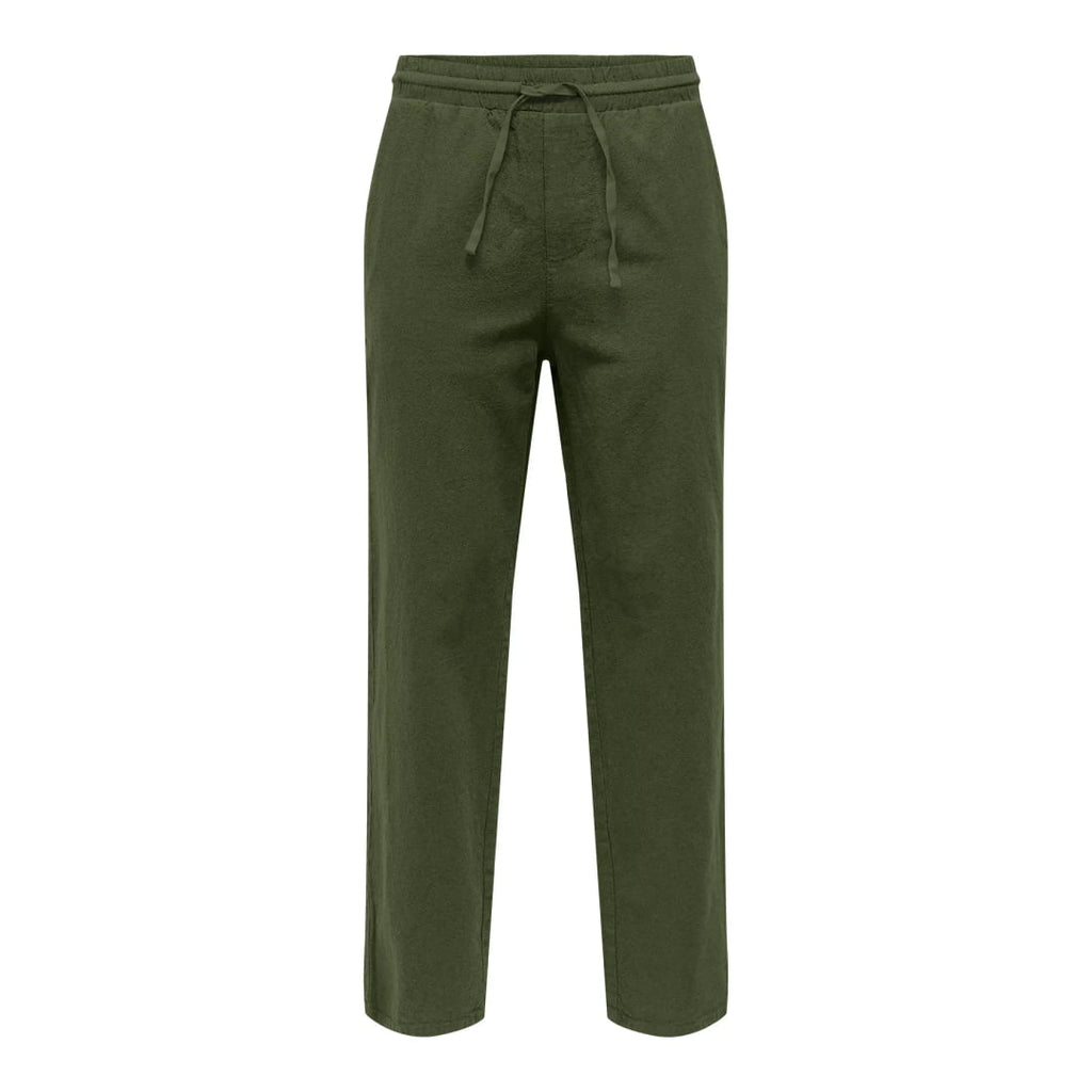 Pantalon Only & Sons Onssinus Loose 8267 Lin Olive Night