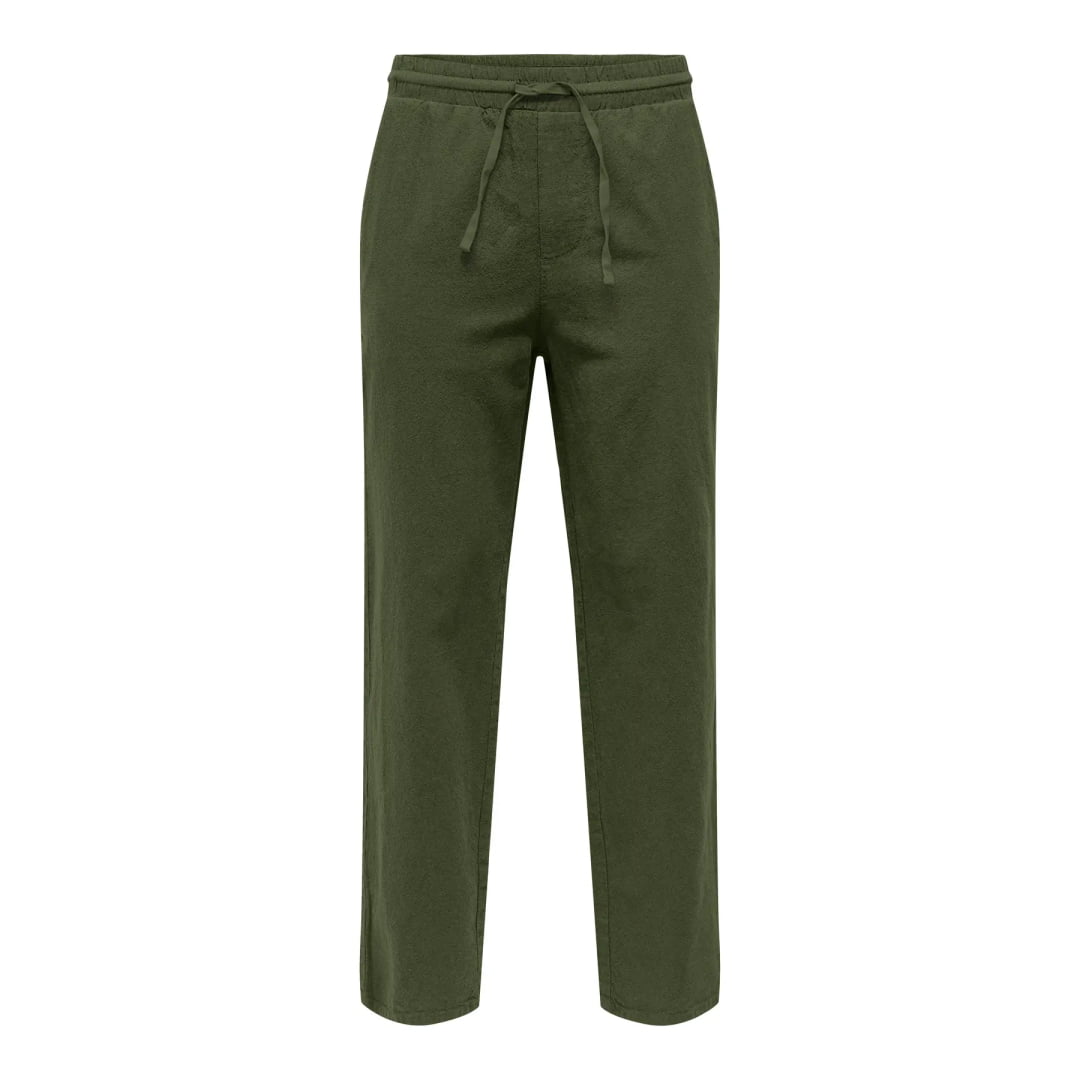 Pantalon Only & Sons Onssinus Loose 8267 Lin Olive Night