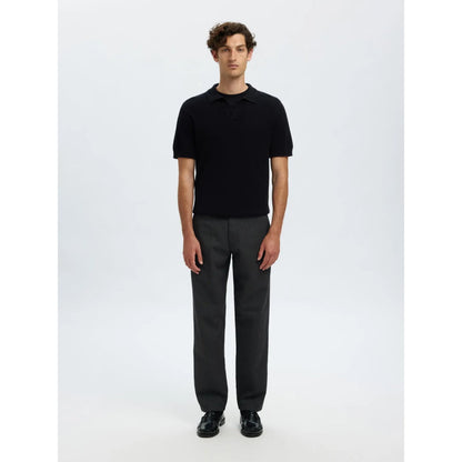 Pantalon Selected SLH175 Slim Miles Brushed Dark Grey