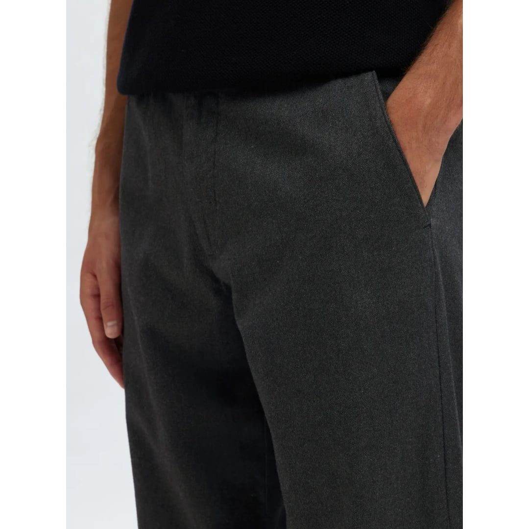 Pantalon Selected SLH175 Slim Miles Brushed Dark Grey