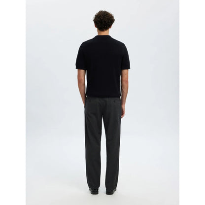 Pantalon Selected SLH175 Slim Miles Brushed Dark Grey