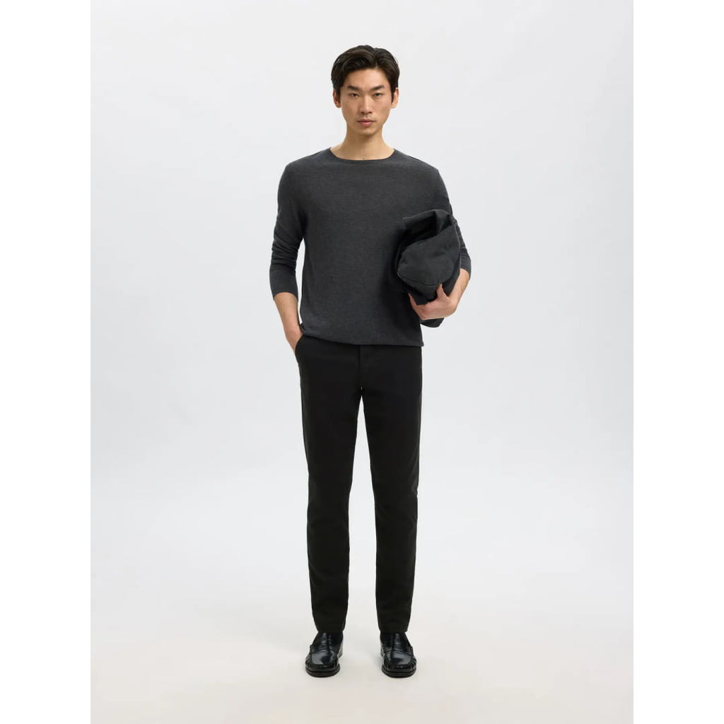 Pantalon Selected SLH175 Slim New Miles Flex Black - Slh175