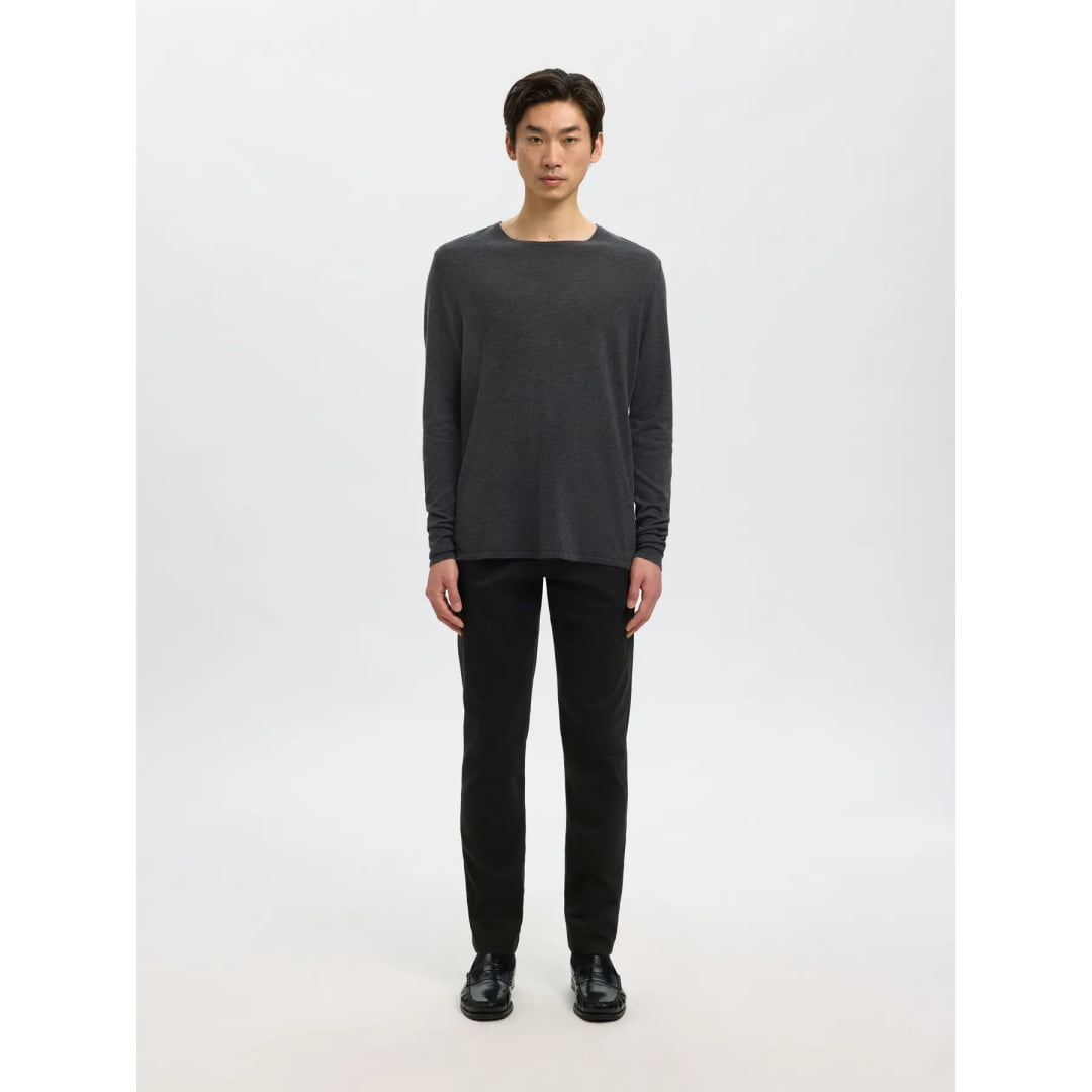 Pantalon Selected SLH175 Slim New Miles Flex Black - Slh175