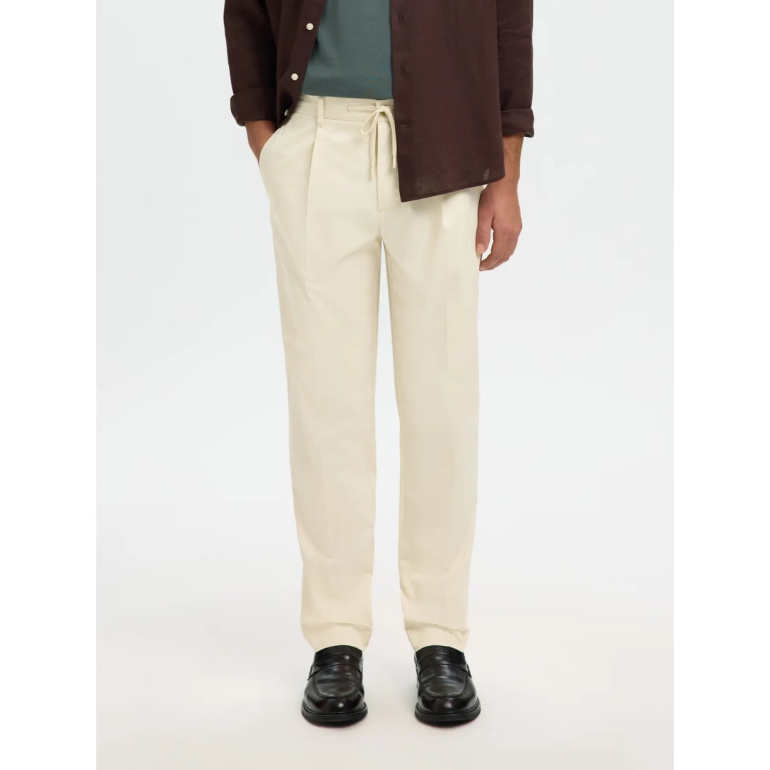 Pantalon Selected SLH190-REG Tape Leroy Pleat Jari Birch