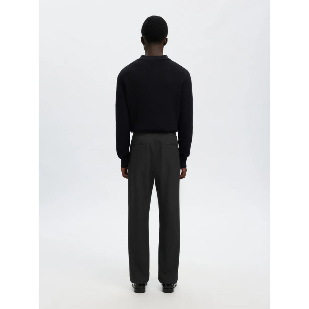 Pantalon Selected SLH196 Straight Robert String Black