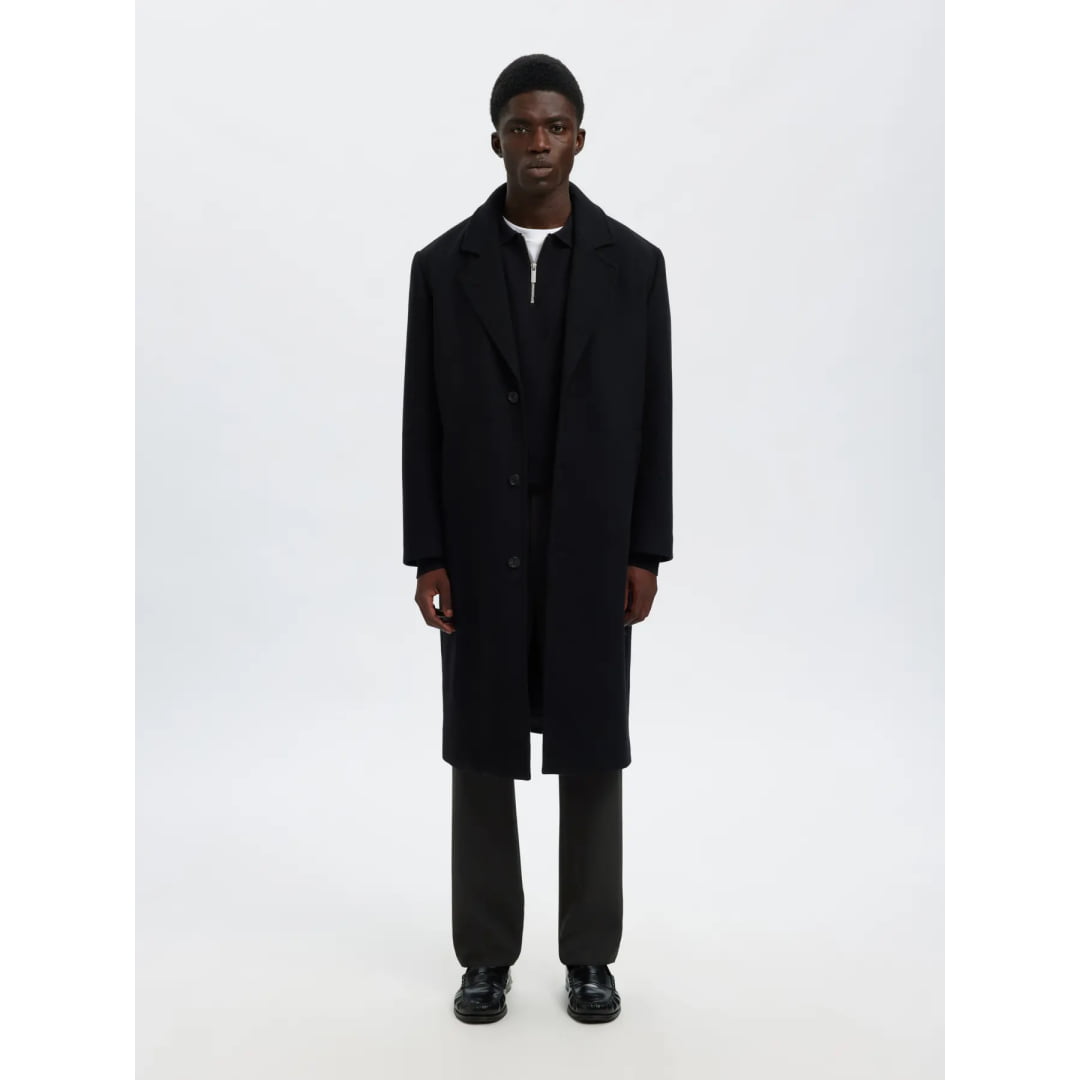 Pantalon Selected SLH196 Straight Robert String Black