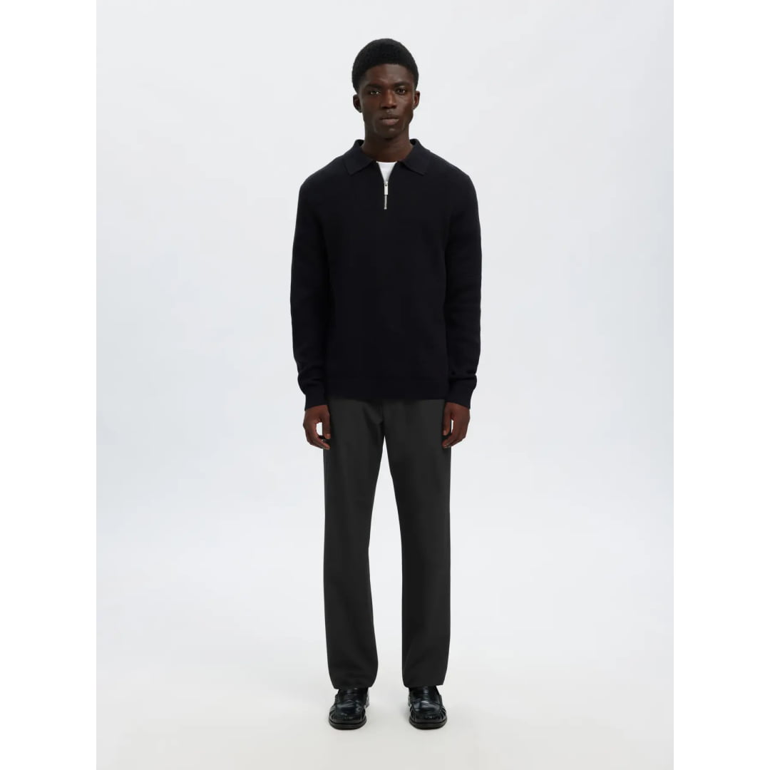 Pantalon Selected SLH196 Straight Robert String Black