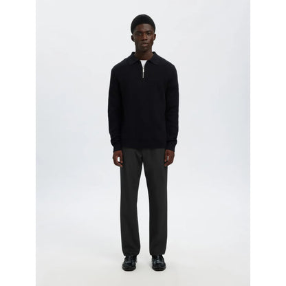 Pantalon Selected SLH196 Straight Robert String Black