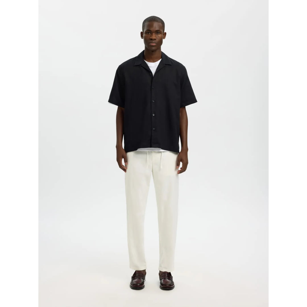 Pantalon Selected SLM172-SLIMTAPE Brody Linen BLD Cloud