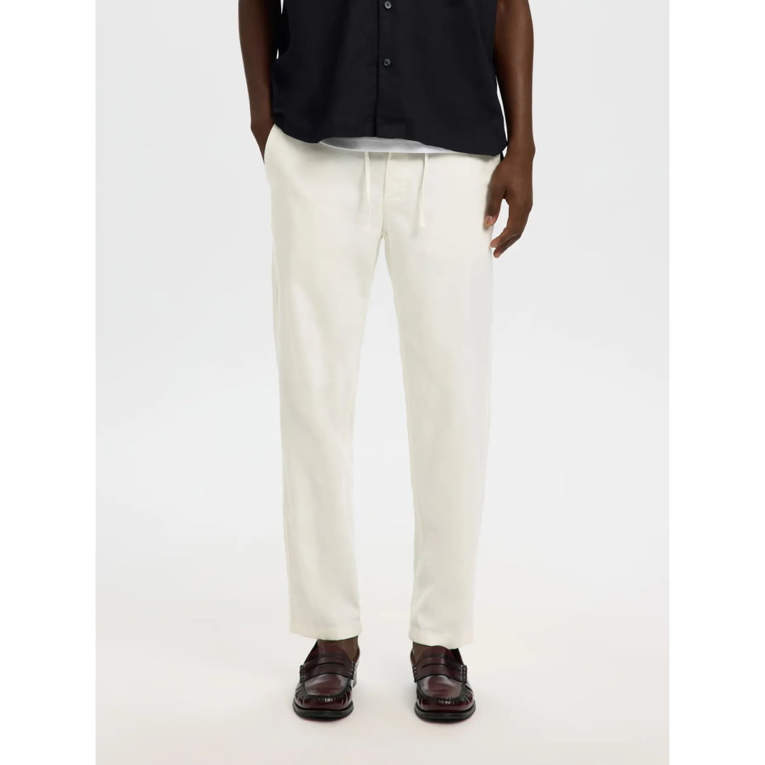 Pantalon Selected SLM172-SLIMTAPE Brody Linen BLD Cloud