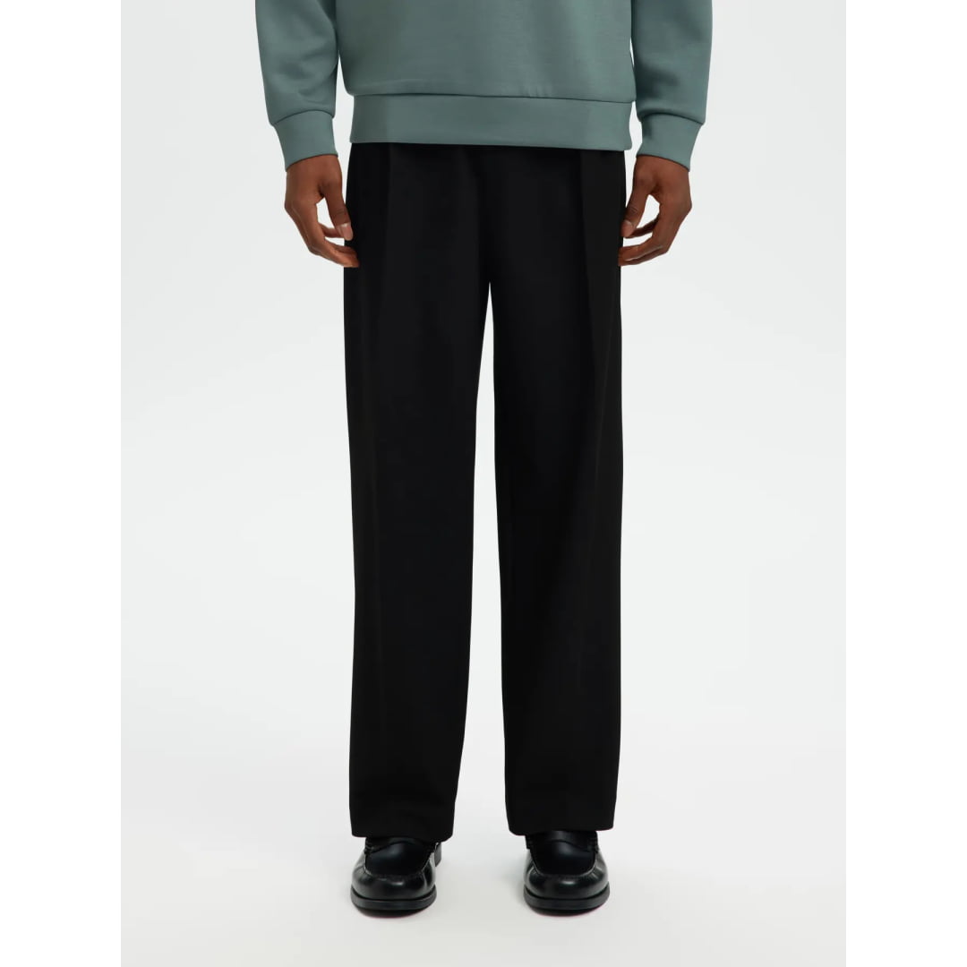 Pantalon Selected SLM220 Loose Finn Flex Black - Slm220