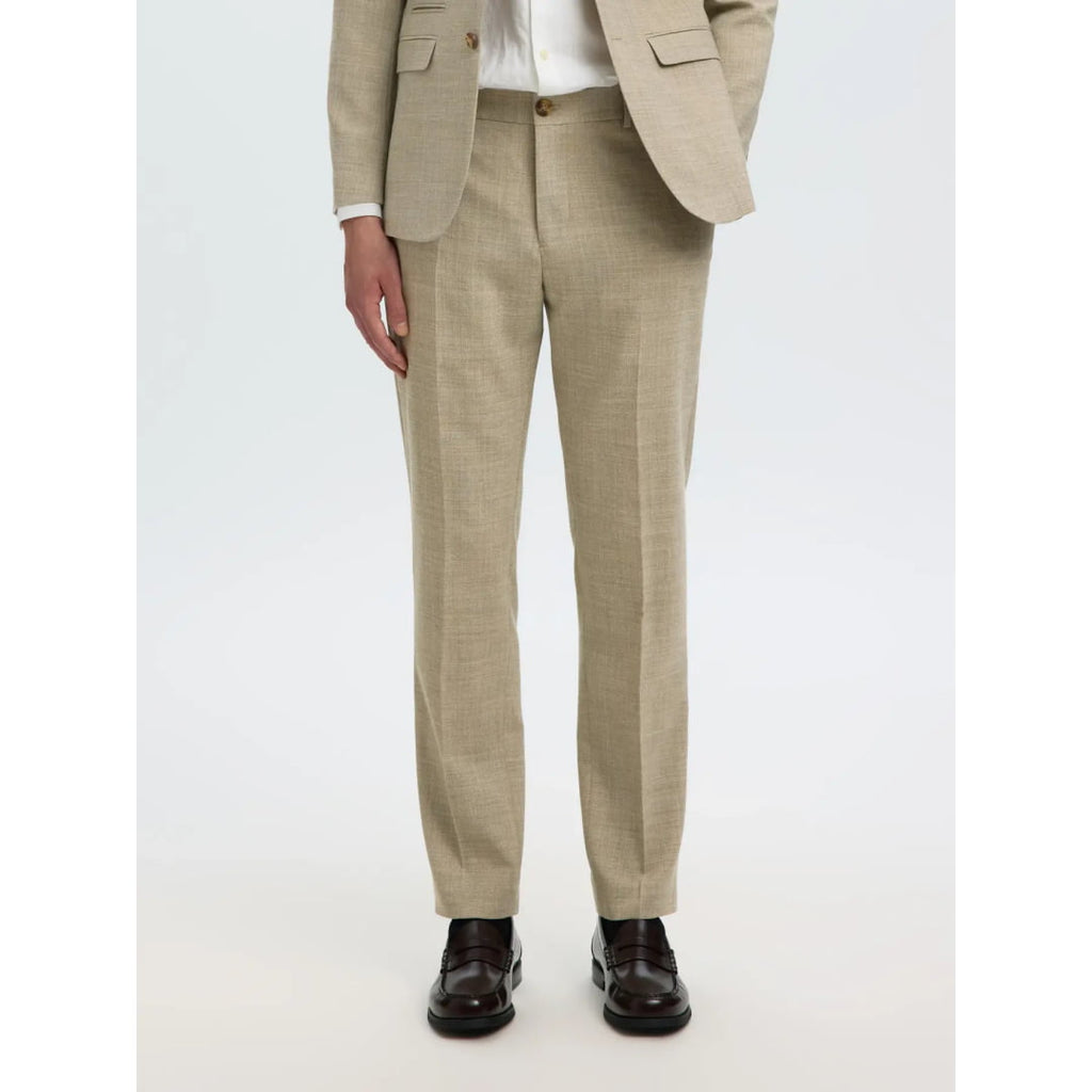 Pantalon Selected SLMSLIM-OASIS Linen Sand - Slmslim-oasis
