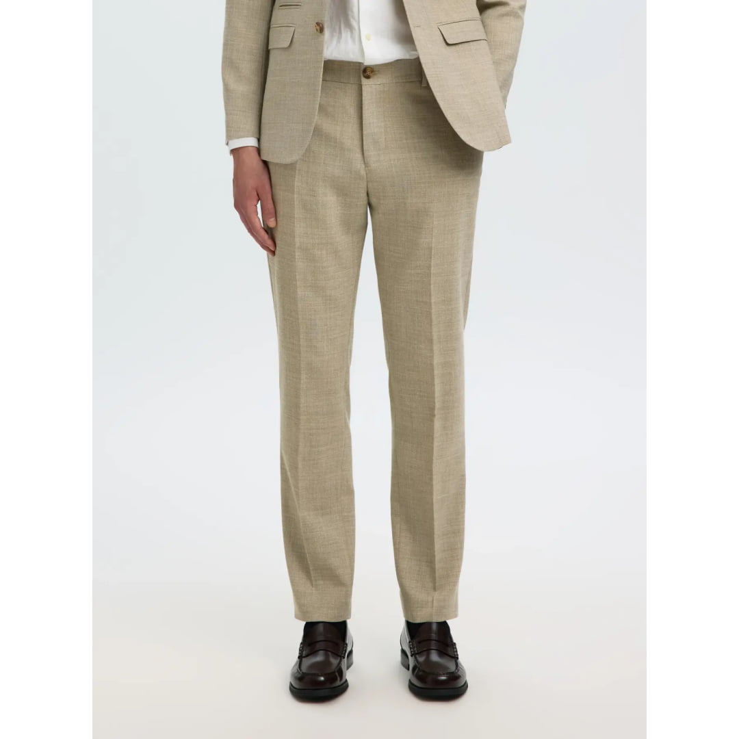 Pantalon Selected SLMSLIM-OASIS Linen Sand - Slmslim-oasis