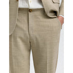 Pantalon Selected SLMSLIM-OASIS Linen Sand - Slmslim-oasis