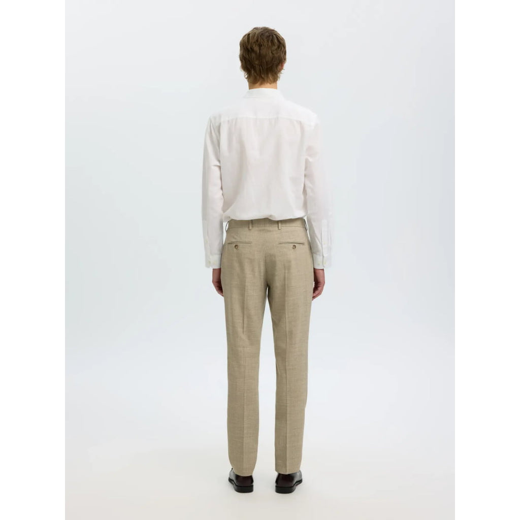 Pantalon Selected SLMSLIM-OASIS Linen Sand - Slmslim-oasis