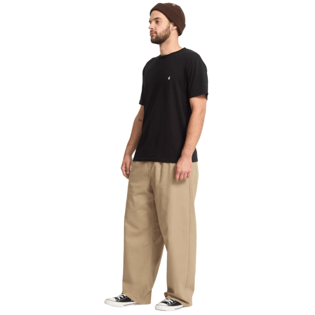 Pantalon Volcom Baggos Pleat Khaki - Insidshop.com