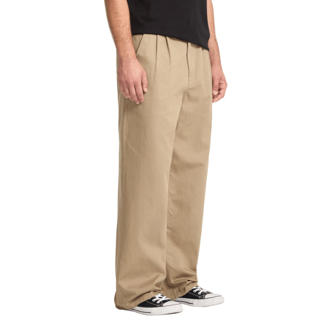 Pantalon Volcom Baggos Pleat Khaki - Insidshop.com