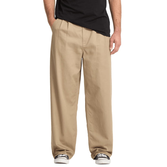 Pantalon Volcom Baggos Pleat Khaki - Insidshop.com