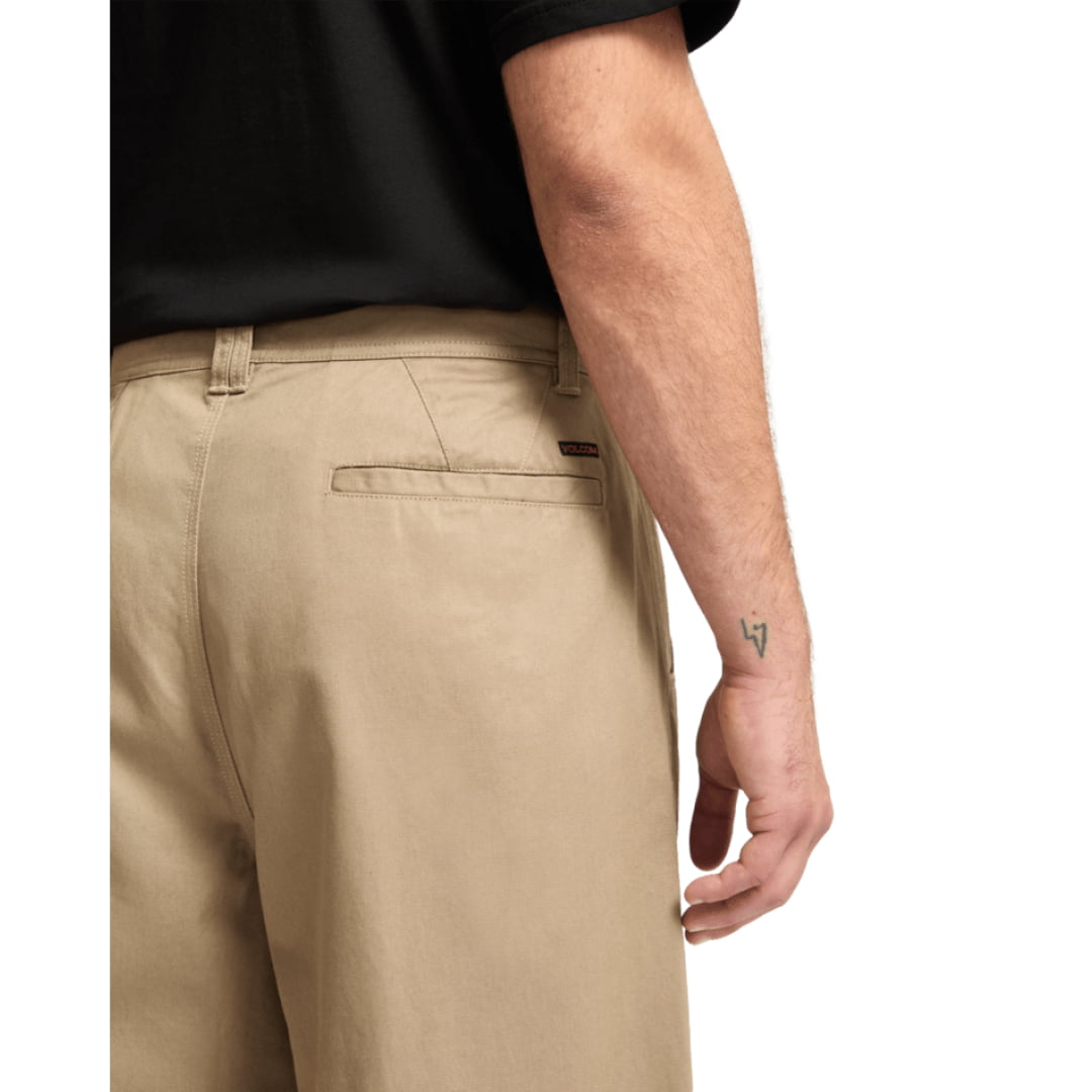 Pantalon Volcom Baggos Pleat Khaki - Insidshop.com