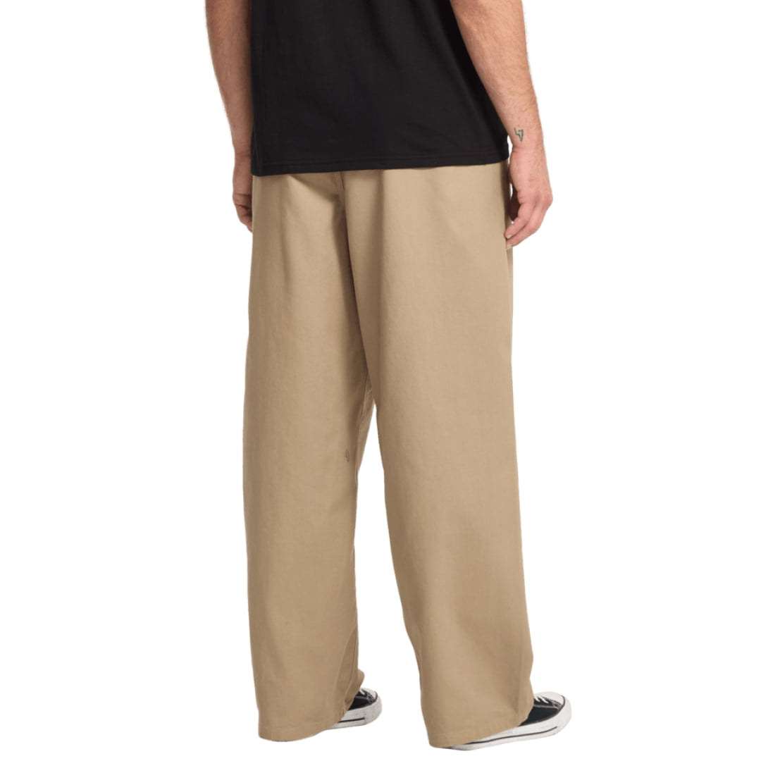Pantalon Volcom Baggos Pleat Khaki - Insidshop.com