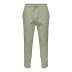 Pantalons en Lin Only & Sons Crop Cot Tea