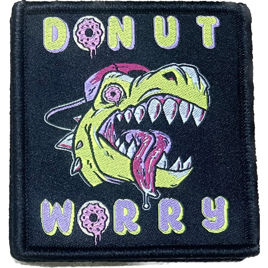 Patch Scratchy’s Donnut Worry - a Esh Cheli Camo Fond Blanc