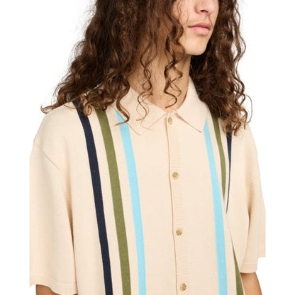 Polo Element Cotton Knit Oat Milk - Insidshop.com