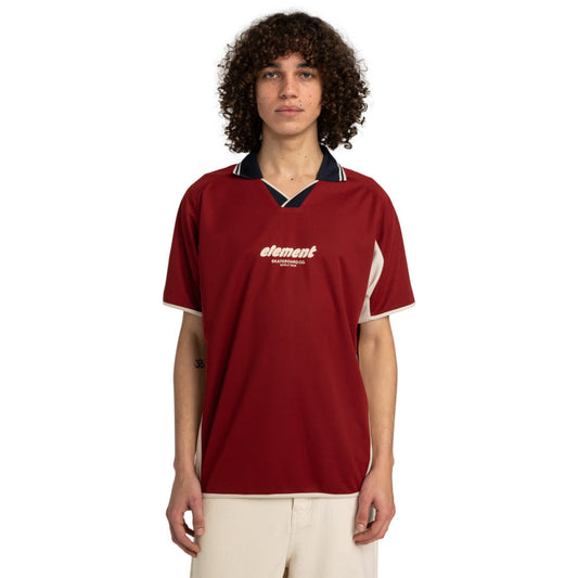 Polo Element Soccer Game SS Pomegranate - Ss - Insidshop.com