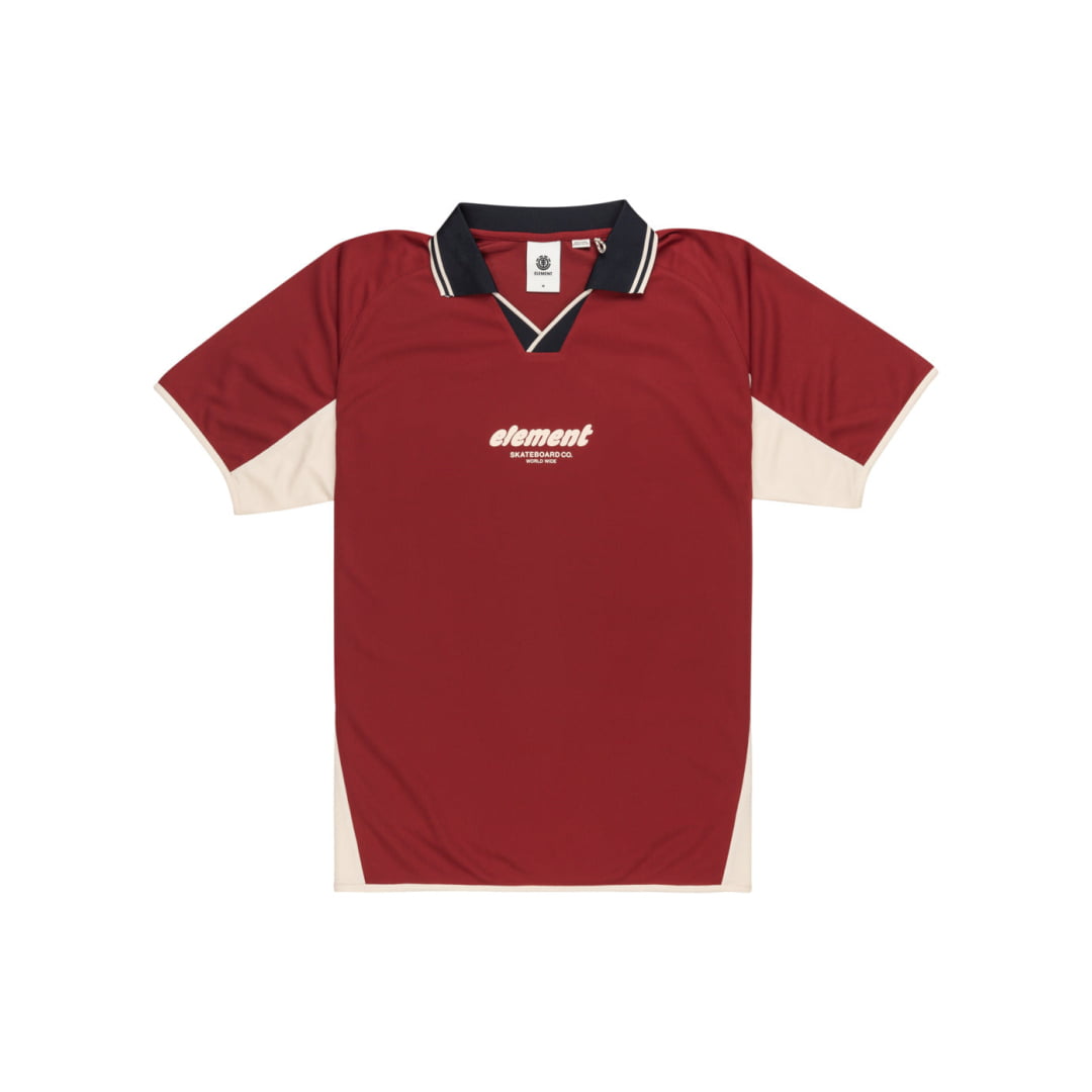 Polo Element Soccer Game SS Pomegranate - Ss - Insidshop.com