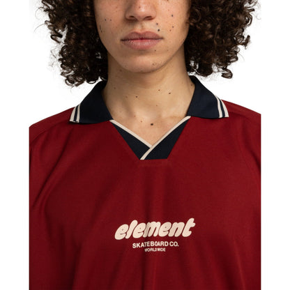 Polo Element Soccer Game SS Pomegranate - Ss - Insidshop.com