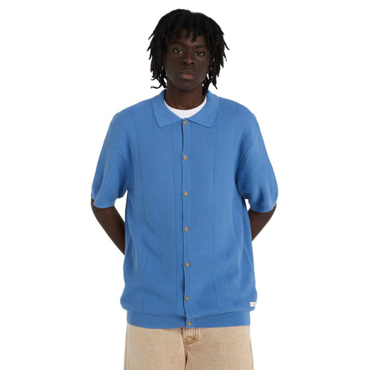 Polo Element Stripe Textured Knit Riviera - Insidshop.com