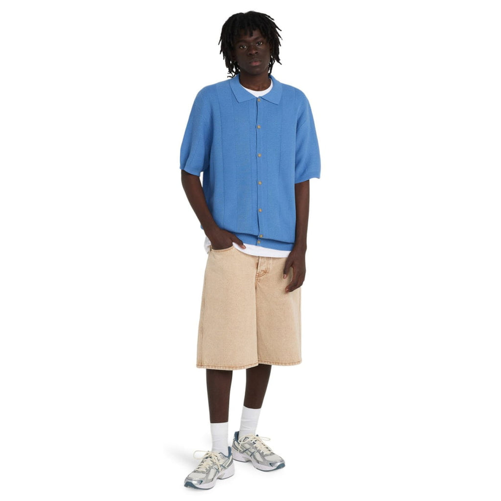 Polo Element Stripe Textured Knit Riviera - Insidshop.com