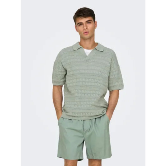 Polo Only & Sons Onsgrayson DS 5 Chochet Knit Wrought Iron