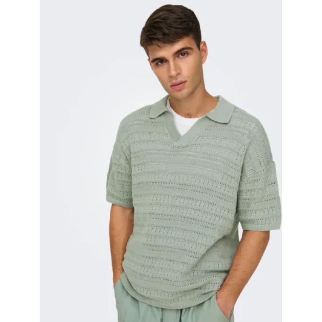 Polo Only & Sons Onsgrayson DS 5 Chochet Knit Wrought Iron