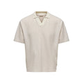 Polo Only & Sons ONSKIAN Life RLX Stripe Egret Pumice Stone