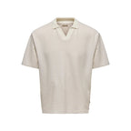 Polo Only & Sons ONSKIAN Life RLX Stripe Egret Pumice Stone