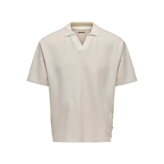 Polo Only & Sons ONSKIAN Life RLX Stripe Egret Pumice Stone