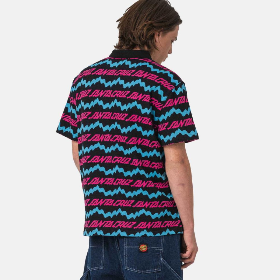 Polo Santa Cruz Slime Drip Black Insidshop.com