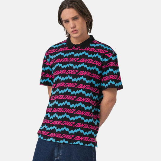 Polo Santa Cruz Slime Drip Black Insidshop.com