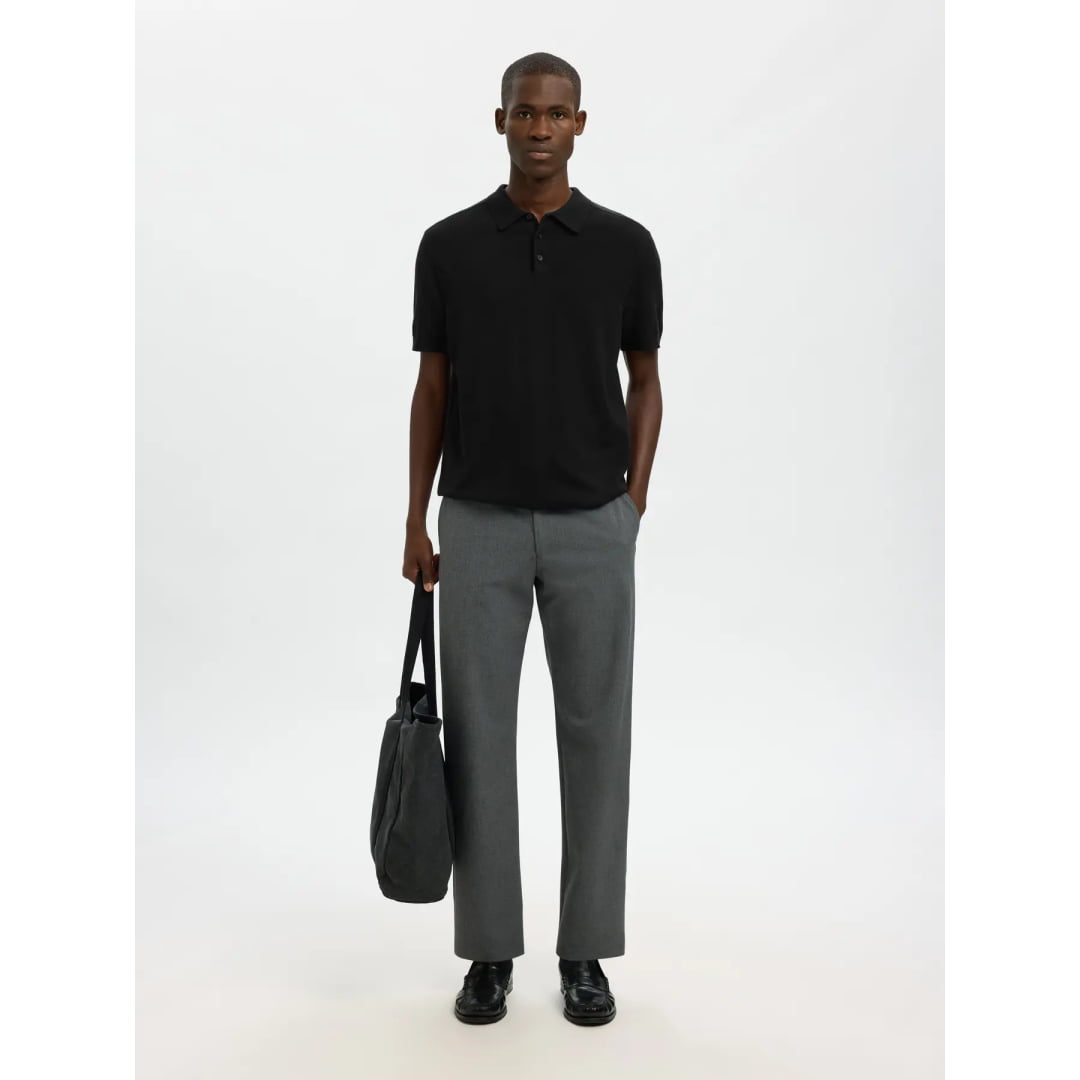 Polo Selected SLHBERH SS Black - Slhberh Ss - Insidshop.com