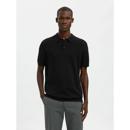 Polo Selected SLHBERH SS Black - Slhberh Ss - Insidshop.com