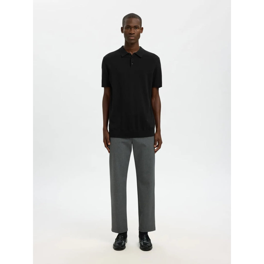 Polo Selected SLHBERH SS Black - Slhberh Ss - Insidshop.com
