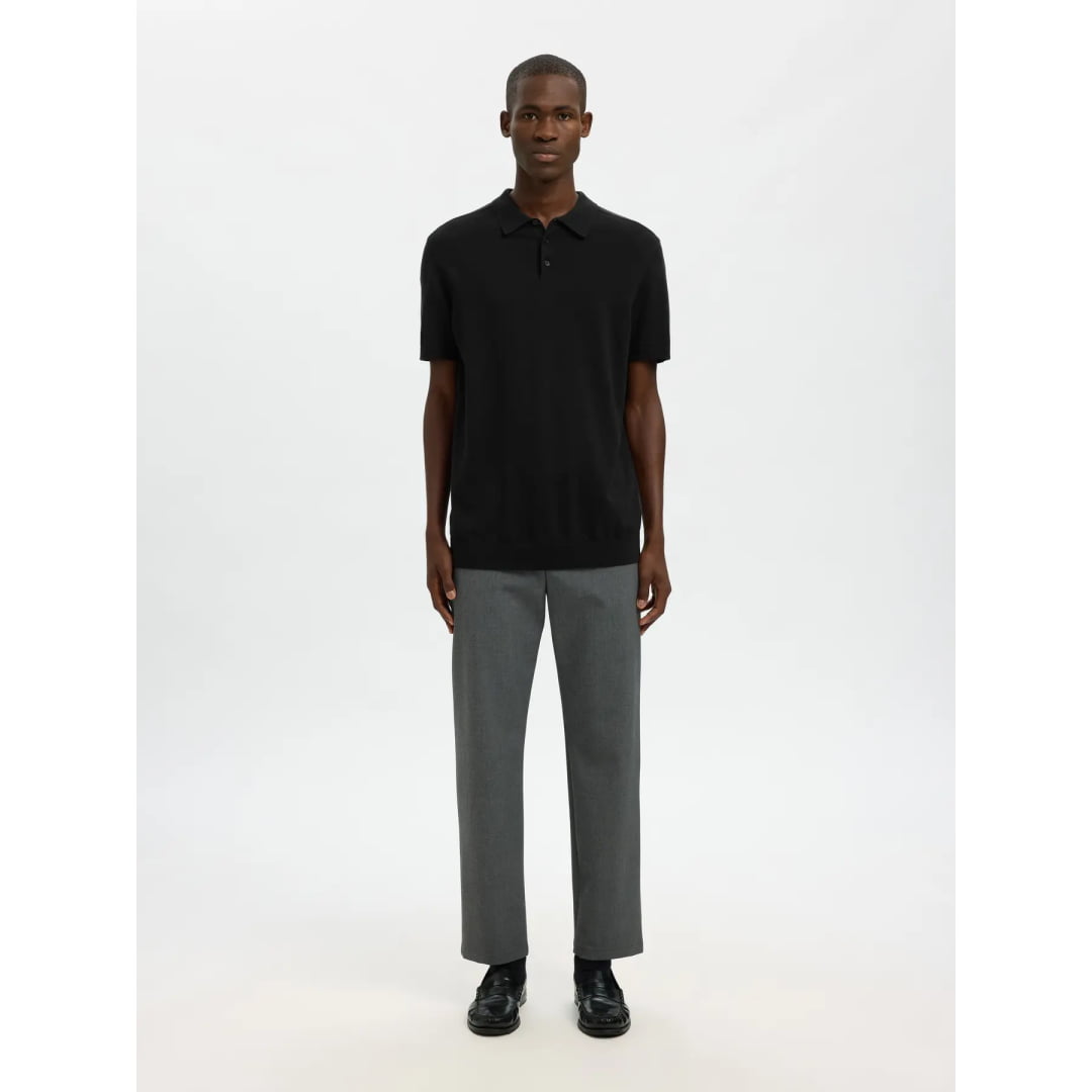 Polo Selected SLHBERH SS Black - Slhberh Ss - Insidshop.com