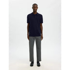 Polo Selected SLHBERH SS Navy Blazer Melange - Slhberh Ss