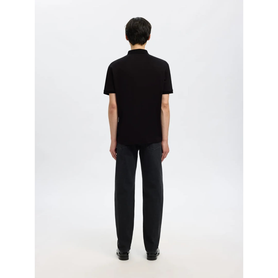 Polo Selected SLHFAVE Zip Black - Slhfave - Insidshop.com