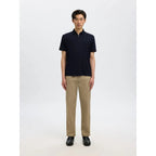 Polo Selected SLHFAVE Zip Sky Captain - Slhfave Black