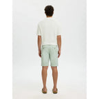 Polo Selected SLMCRAN SS Knit Structure Zip Egret - Slmcran