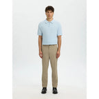 Polo Selected SLMCRAN SS Knit Structure Zip Skyway