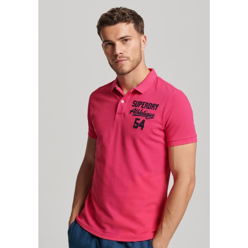 Polo Superdry Vintage Superstate Raspberry Pink - superdry